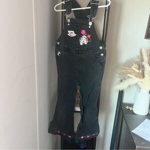Vintage 102 Dalmatians Denim Overalls with Embroidered Details